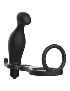 ADDICTED TOYS - PLUG ANAL CON ANILLO SILICONA NEGRO 12 CM