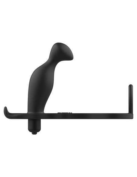 ADDICTED TOYS - PLUG ANAL CON ANILLO SILICONA NEGRO 12 CM