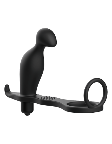 ADDICTED TOYS - PLUG ANAL CON ANILLO SILICONA NEGRO 12 CM