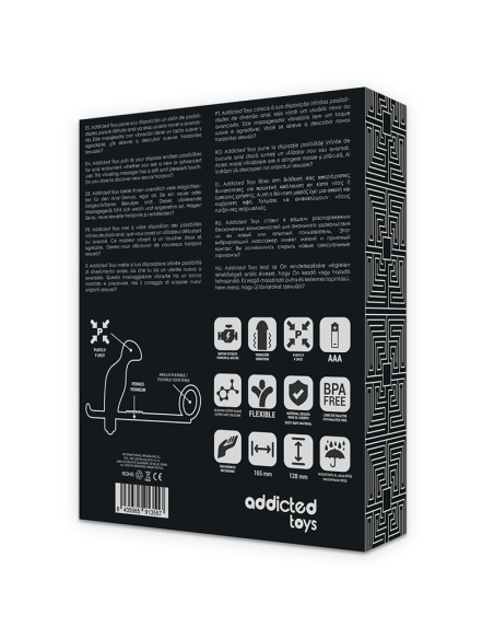 ADDICTED TOYS - PLUG ANAL CON ANILLO SILICONA NEGRO 12 CM