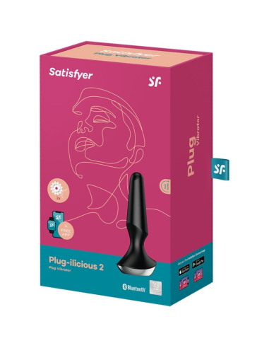 SATISFYER - PLUG ILICIOUS 2 PLUG VIBRADOR NEGRO