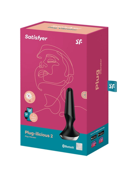 SATISFYER - PLUG ILICIOUS 2 PLUG VIBRADOR NEGRO