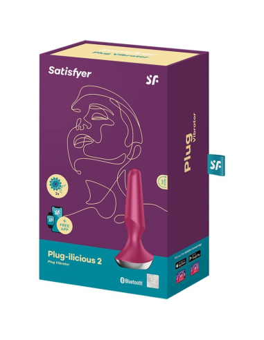 SATISFYER - PLUG ILICIOUS 2 PLUG VIBRADOR BERRY