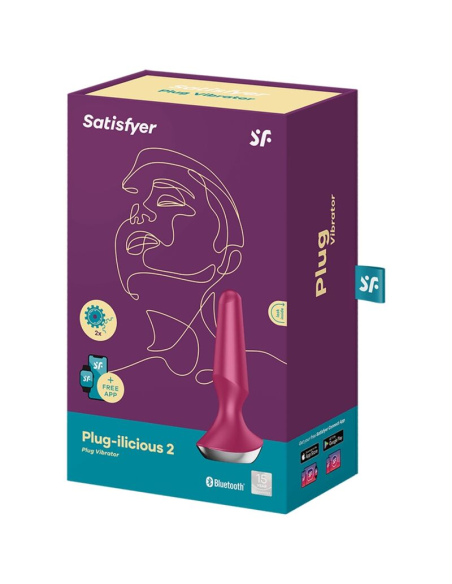 SATISFYER - PLUG ILICIOUS 2 PLUG VIBRADOR BERRY