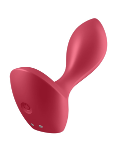 SATISFYER - BACKDOOR LOVER PLUG ANAL VIBRADOR ROJO