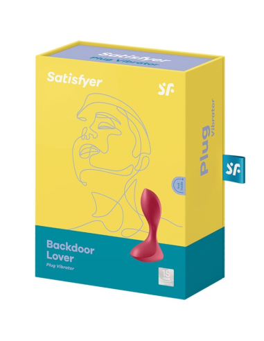 SATISFYER - BACKDOOR LOVER PLUG ANAL VIBRADOR ROJO