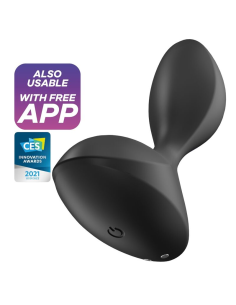 SATISFYER - SWEET SEAL PLUG VIBRADOR APP NEGRO