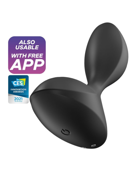 SATISFYER - SWEET SEAL PLUG VIBRADOR APP NEGRO