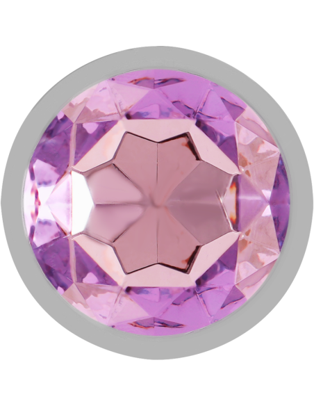 INTENSE - PLUG ANAL METAL ALUMINIO CON CRISTAL VIOLETA TALLA S