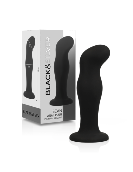 BLACKandSILVER - SEAN PLUG ANAL SILICONA PREMIUM NEGRO