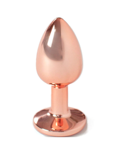 SECRETPLAY - METAL BUTT PLUG ORO ROSA TALLA S 7 CM