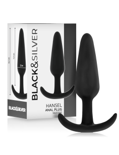 BLACKandSILVER - HANSEL PLUG ANAL SILICONA CON ASA PEQUEÑO