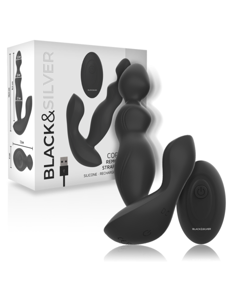 BLACKandSILVER - CORA PLUG PROSTÁTICO SILICONA CONTROL REMOTO