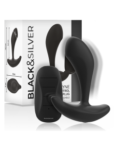 BLACKandSILVER - DWAYNE PLUG ANAL SILICONA CONTROL REMOTO