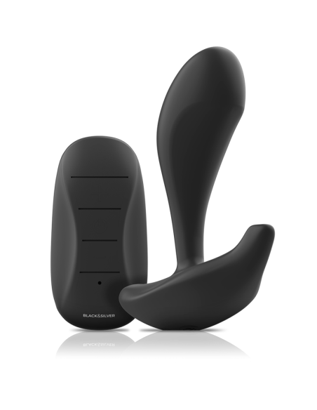 BLACKandSILVER - DWAYNE PLUG ANAL SILICONA CONTROL REMOTO