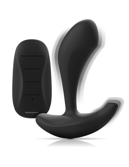 BLACKandSILVER - DWAYNE PLUG ANAL SILICONA CONTROL REMOTO