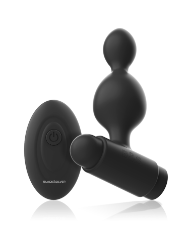 BLACKandSILVER - TUCKER PEQUEÑO PLUG ANAL SILICONA CONTROL REMOTO