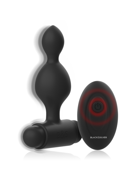 BLACKandSILVER - TUCKER PEQUEÑO PLUG ANAL SILICONA CONTROL REMOTO