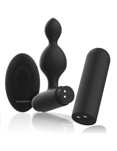 BLACKandSILVER - TUCKER PEQUEÑO PLUG ANAL SILICONA CONTROL REMOTO
