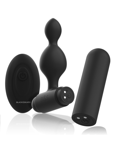 BLACKandSILVER - TUCKER PEQUEÑO PLUG ANAL SILICONA CONTROL REMOTO