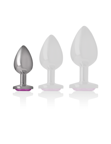 INTENSE - PLUG ANAL METAL ALUMINIO CORAZÓN ROSA TALLA S