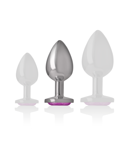 INTENSE - PLUG ANAL METAL ALUMINIO CORAZÓN ROSA TALLA M