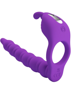 PRETTY LOVE - BLACKNEY ANILLO PENE CON PLUG VIBRADOR LILA