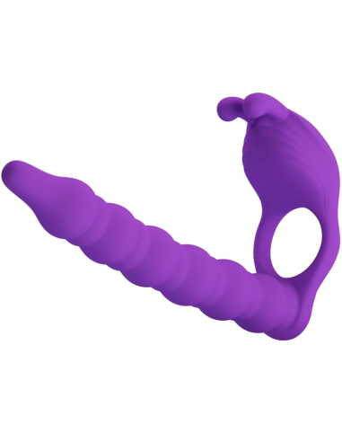 PRETTY LOVE - BLACKNEY ANILLO PENE CON PLUG VIBRADOR LILA