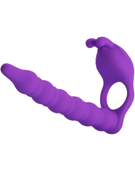 PRETTY LOVE - BLACKNEY ANILLO PENE CON PLUG VIBRADOR LILA