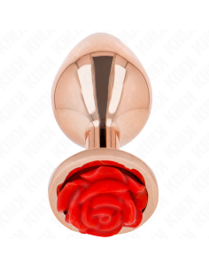 KINK - PLUG ANAL ORO ROSADO ROSA ROJA S