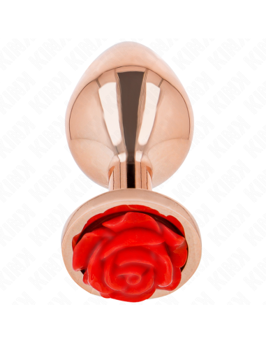 KINK - PLUG ANAL ORO ROSADO ROSA ROJA S