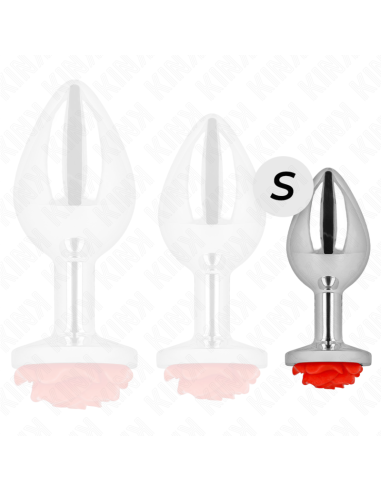 KINK - PLUG ANAL ROSA ROJA TALLA S