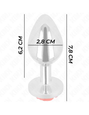 KINK - PLUG ANAL ROSA ROJA TALLA S