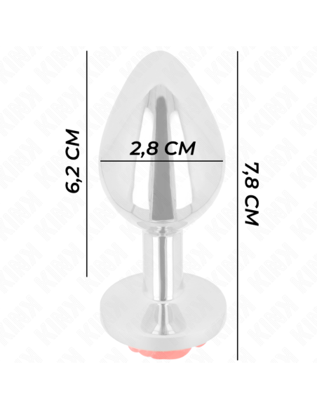 KINK - PLUG ANAL ROSA ROJA TALLA S