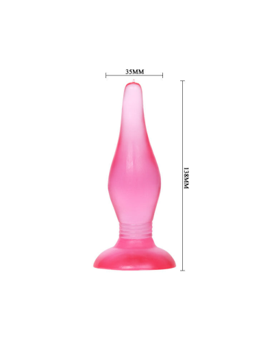 BAILE - PLUG ANAL TACTO SUAVE LILA 14.2 CM