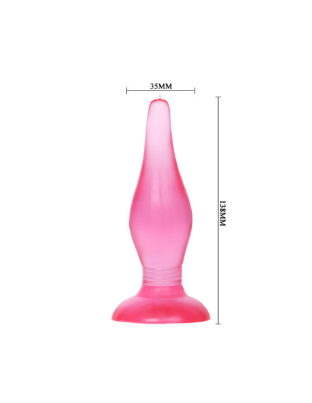 BAILE - PLUG ANAL TACTO SUAVE LILA 14.2 CM