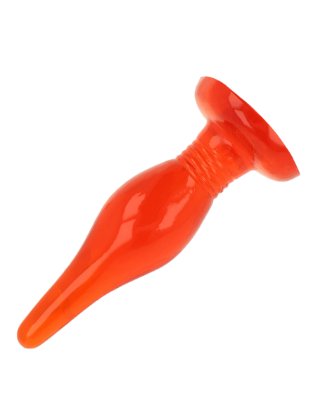 BAILE - PLUG ANAL TACTO SUAVE ROJO 14.2 CM