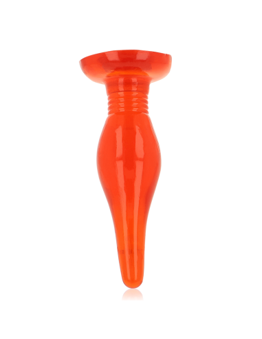 BAILE - PLUG ANAL TACTO SUAVE ROJO 14.2 CM