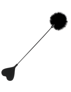 DARKNESS - FUSTA CON PLUMA LOVE NEGRO 40 CM