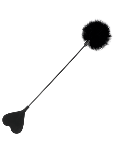 DARKNESS - FUSTA CON PLUMA LOVE NEGRO 40 CM