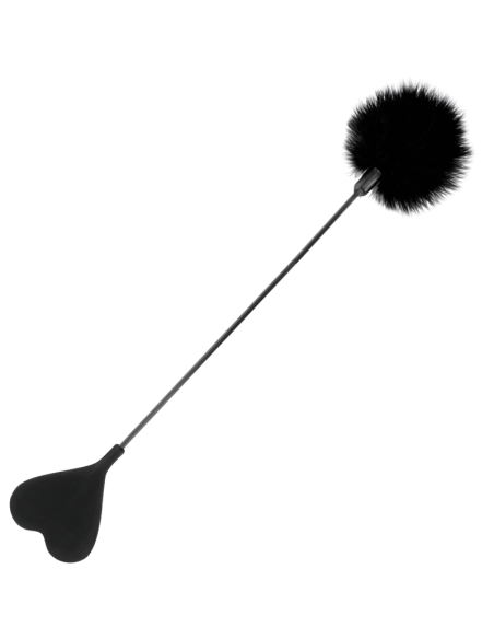 DARKNESS - FUSTA CON PLUMA LOVE NEGRO 40 CM