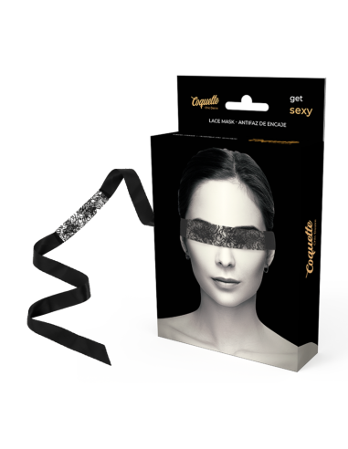 COQUETTE CHIC DESIRE - ANTIFAZ ENCAJE NEGRO CINTA