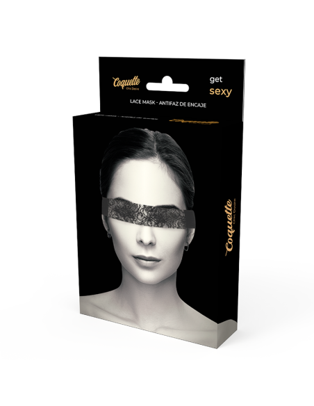 COQUETTE CHIC DESIRE - ANTIFAZ ENCAJE NEGRO CINTA