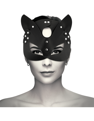 COQUETTE CHIC DESIRE - MASCARA CUERO VEGANO CON OREJAS DE GATO