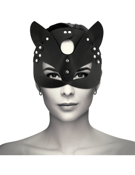 COQUETTE CHIC DESIRE - MASCARA CUERO VEGANO CON OREJAS DE GATO