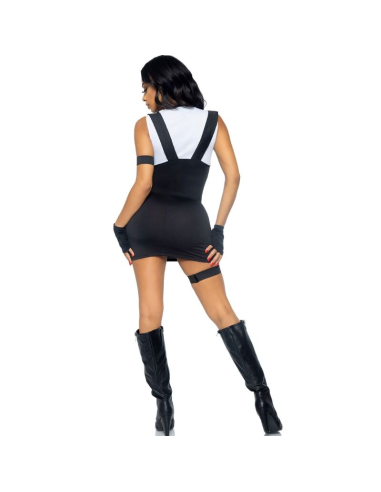 LEG AVENUE - DISFRAZ OFICIAL DE SWAT SEXY NEGRO M-L