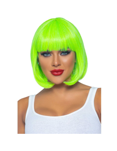 LEG AVENUE - PELUCA BOB FLUORESCENTE VERDE NEON