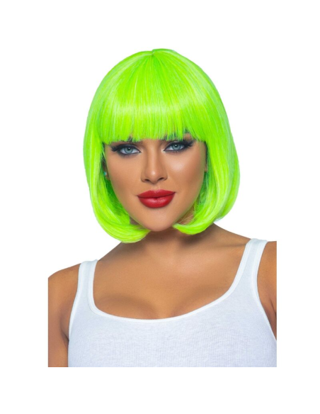LEG AVENUE - PELUCA BOB FLUORESCENTE VERDE NEON