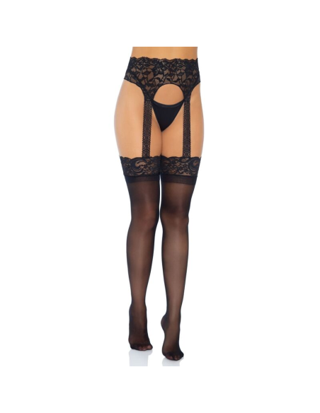 LEG AVENUE - MEDIAS CON LIGUERO OPACAS TALLA ÚNICA