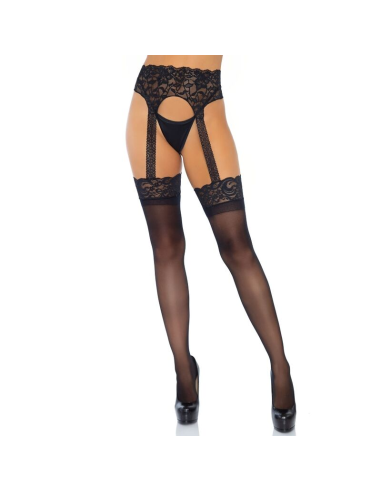 LEG AVENUE - MEDIAS CON LIGUERO OPACAS TALLA ÚNICA